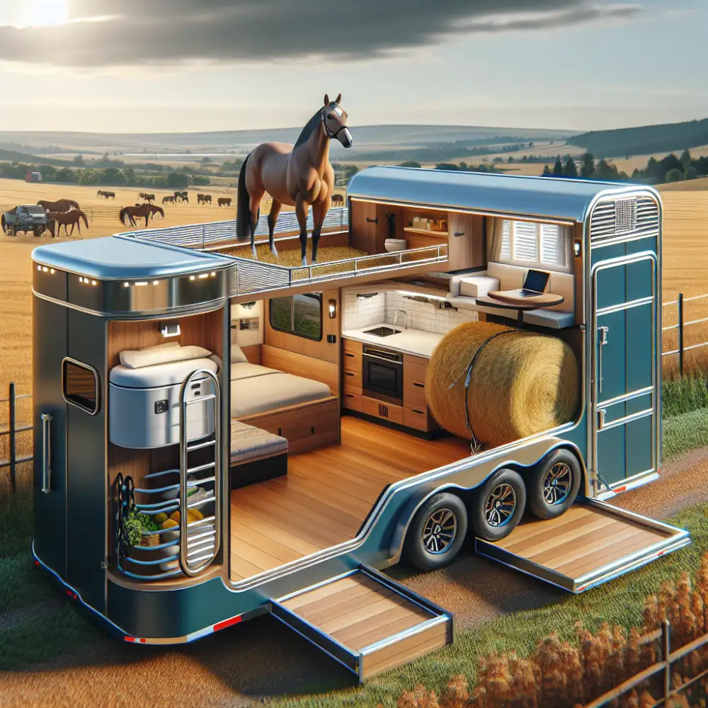 living quarters horse trailers for sale