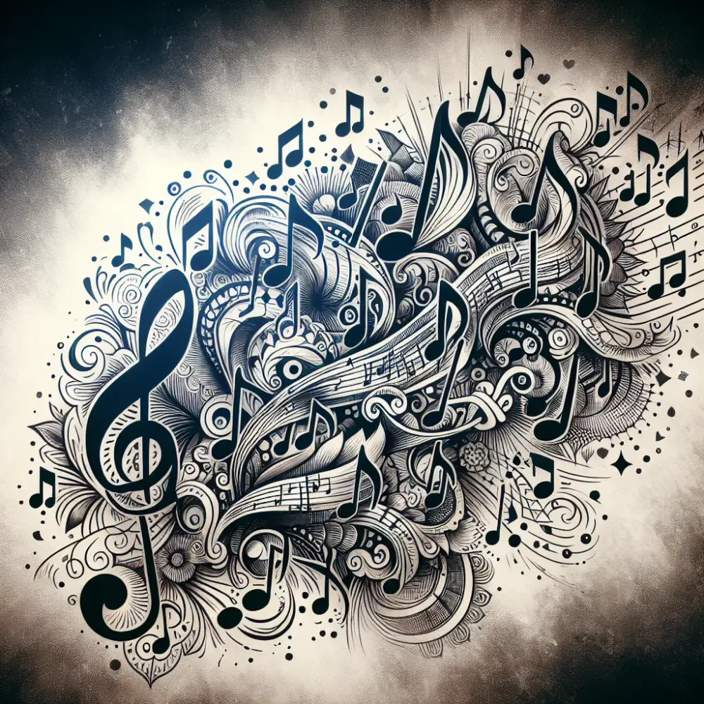 music notes tattoo ideas