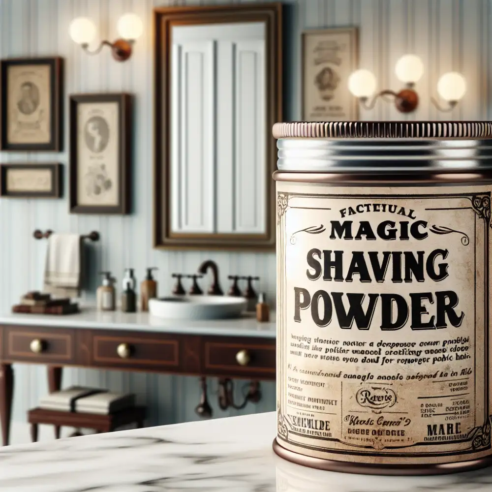 magic shaving powder pubic hair