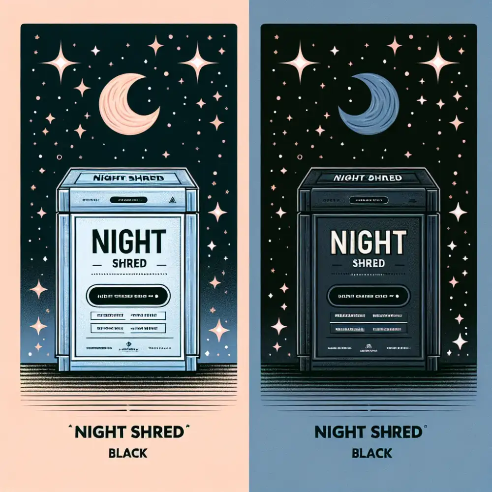 night shred vs night shred black