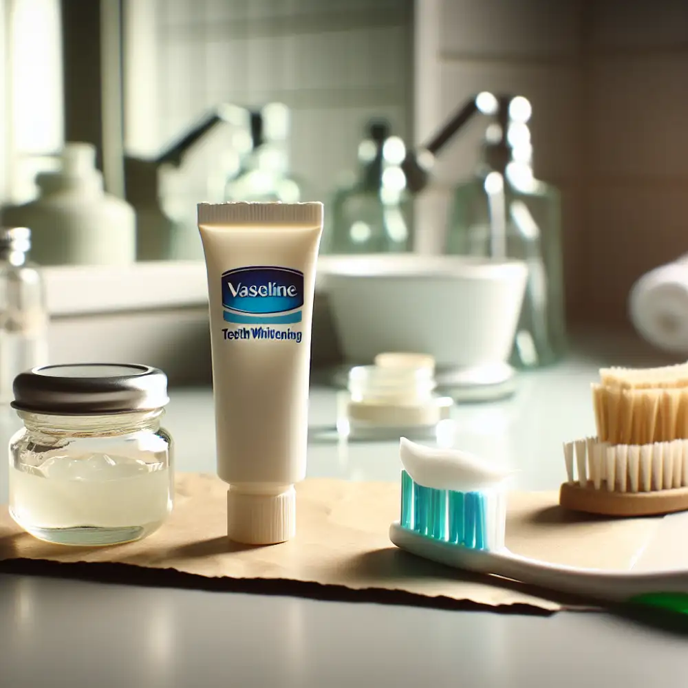 vaseline and toothpaste for teeth